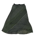 Pleione Women's Striped Maxi Skirt Black Size L Long Photo 2