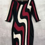 Gabby Skye Sweater Dress Womens Medium Artsy Bodycon Office Siren Corporate Goth Photo 0