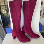 Stuart Weitzman Livia Knee-High Boots Red Cranberry Size 7 Photo 1
