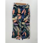 C&C California  Womens Tropical Linen Wide Leg Pants Size S Stretch Resort Beach Photo 0