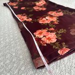 Johnny Was New! Winonna Silk Easy Pants Burgundy Floral Pull On Pants Size XL Photo 11