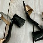 Guess Silver Bronze Women Strappy Sandals Holiday Party Block Heel Date Night Photo 7