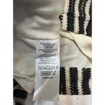 Loft  Black Cream Striped Textured Sleeveless Top & Midi Skirt Matching Set 10 M Photo 9