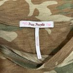 Free People Camo Print Relaxed Tee Size Large Photo 2