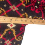 Lands' End Women's Medium Chunky Knit Black Geometric Pattern Crew Neck Sweater Photo 6