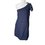 J.Crew One Shoulder Linen Shift Dress Photo 3