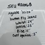 AGOLDE Nico Jeans Women's 24 Virtue High Rise Slim Fit Button Fly Ankle Cropped Photo 11