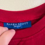 Karen Scott Red Crewneck Photo 2