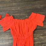 Moon River Anthropologie  Lela Jumpsuit PXS NWT Red Wide Leg Cottagecore Boho Photo 6