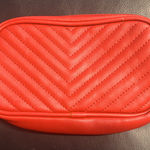 Steve Madden Quilted Belt Bag Red Medium Adjustable Zippered Faux Leather Photo 0