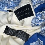 All Saints Blue and White Paisley Jacket and Shorts Set Size 2. Photo 15