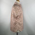 Lands' End Shirt Women Sz 12 Peach Paddles Oars Novelty Print No Iron Supima Photo 5