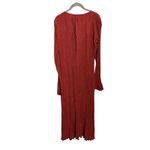 Savannah Morrow  Celine Dress Size Medium Mahogany Long Sleeve Maxi Photo 4