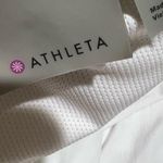 Athleta  Daydreamer Racerback White Mesh Tank Sz M Photo 6