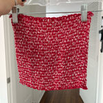 Brandy Melville  Red Floral Tube Top Photo 0