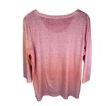 Chico's Size 16 Women's 3/4 Sleeve Blouse Top Orange Red Swirl Vacation Print Photo 5