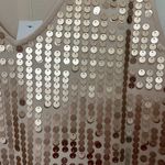 Joan Vass  Rose Gold Pink Sequin Sleeveless Tank Size 2 Large Photo 2