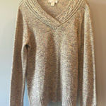 Christopher & Banks Soft pastel multi color fall sweater medium size casual style Photo 0