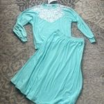 Lacey Afternoon by Shell Kepler Vintage Two Piece Lace Sweater Skirt Set Large Photo 0