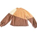 Abercrombie & Fitch Women’s Medium Mini Mockneck Colorblock Fleece Sweatshirt Photo 2