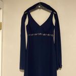 Party womens navy blue long dress Size L Photo 1