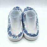 Sport Womens Rubber Clog Flats Floral Lightweight Blue White Size 41 US 10 Photo 2