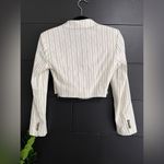 ZARA  Pinstripe Crop Cover Up Jacket Blazer Women’s Sz XS NWT Photo 2