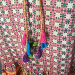 Anthropologie  Tanvi Kedia Blushed Spectrum Sunset  Beaded Peasant Dress Photo 4