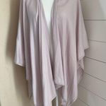 Ann Taylor Knit Open Poncho/Wrap Cardigan Sweater Soft Light Lavander One Size Photo 0