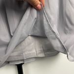 Adrianna Papell  Gray Jeweled‎ Waistband Strapless Flowy Chiffon Mini Dress Photo 2