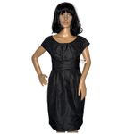 Vivienne Tam NWT Y2K Black 100% Silk formal Dress Chain fitted Waist Detail XS Photo 1