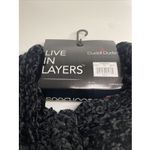Cuddl Duds This is a  black knit infinity scarf Photo 3