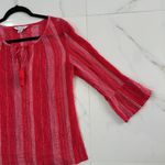 Tommy Bahama  Paramour Red Striped Top Sz XSP Photo 1
