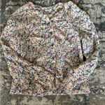 Equipment Femme Floral Silk Popover Blouse Photo 6