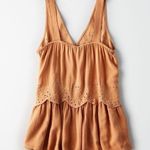 American Eagle  Outfitters AEO Women's BOHO Eyelet Lace V Neck Top NWT Size S Photo 2