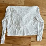 EXPRESS White Lace Up T-shirt Hoodie size Small Photo 1