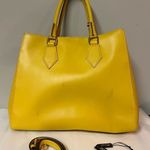 A. Bellucci Italian leather mustard yellow bag B93 Yellow Photo 7