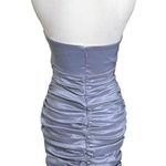 Adrianna Papell Hailey Mini Strapless Cocktail Dress Beaded Periwinkle Size XS Photo 3