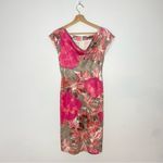Banana Republic  Mad Men Floral Midi Length Linen Blend Sheath Dress Photo 1