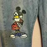 Mickey Mouse women’s Jeans sz 2XL slim fit medium wash streetwear Disney comfy Blue Photo 1