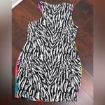 YITTY  Multicolored Art to Wear Major Label Rainbow Confetti Mini Dress Size 1X Photo 5