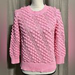 FORTE CASHMERE size medium pink bubble sweater 3/4 sleeves wear tank under NWT Photo 8