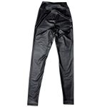 Aerie Offline By  Real Luxe Faux Leather Hi Rise Leggings Size Small Black Edgy Photo 7
