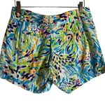 Lilly Pulitzer  Sea Soiree Blue Green Callahan Shorts Size 4 Photo 6