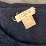 JCrew Factory Cotton/Merino Slim Fit Sweater Embroidered Dots Size Small Blue Photo 6