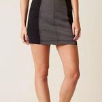Free People Modern Femme Mini Skirt Oxford Sang Black Grey Combo OB674761 Photo 0