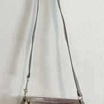 Elliott‎ Lucca Pyrite Metallic Leather Grenville Shoulder Purse 105040 Excellent Silver Photo 0