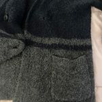 Madewell Allston Alpaca Wool Blend Grandpacore Double-button Black Gray Oversized Cardigan Sweater, size S Photo 7