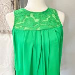 Eden Society | Green Smocked Yoke Solid Blouse (Sm) N127 Photo 2