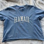 Brandy Melville Blue Crop T-shirt Photo 2